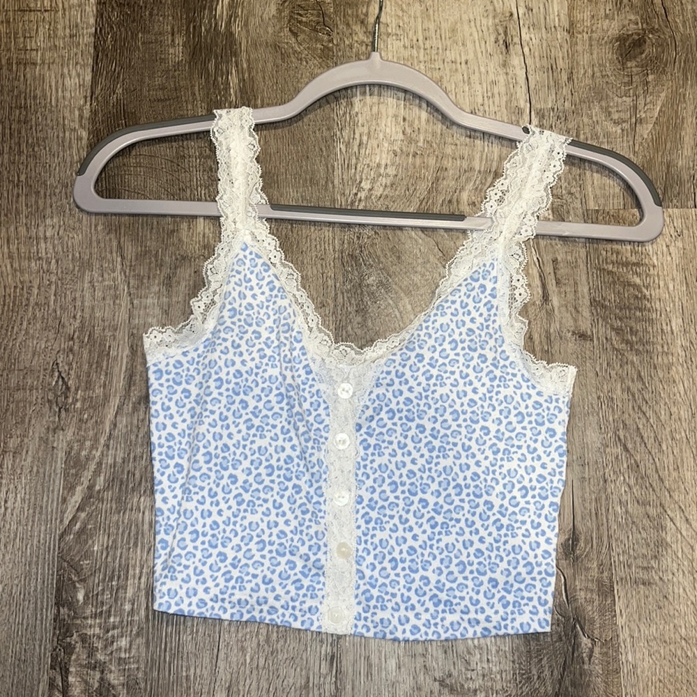 Cheetah lace top